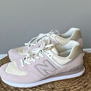 New Balance Light Pink and Cream Shoes